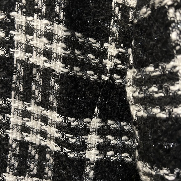 Dressbarn Stylish Black and White Plaid Women's Jacket - Picture 11 of 12